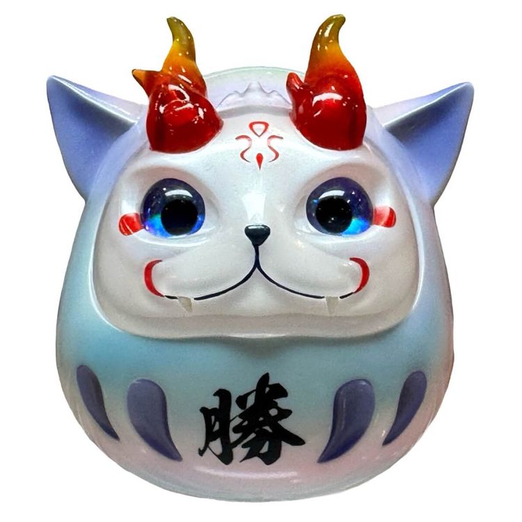 White HoTarou Daruma by Yolozuya