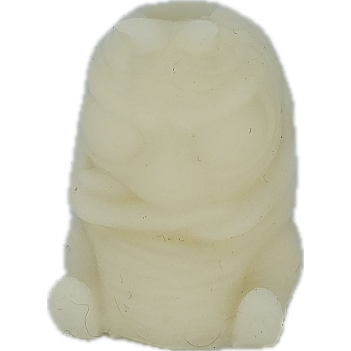 White to Orange Glow - Squishy Gus Lanyard Bead