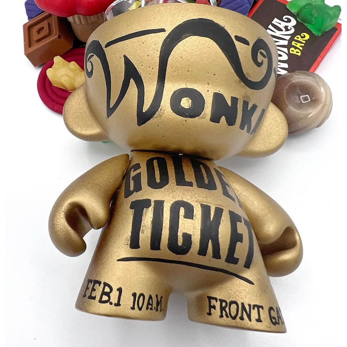Willy Wonka Golden Ticket Dunny