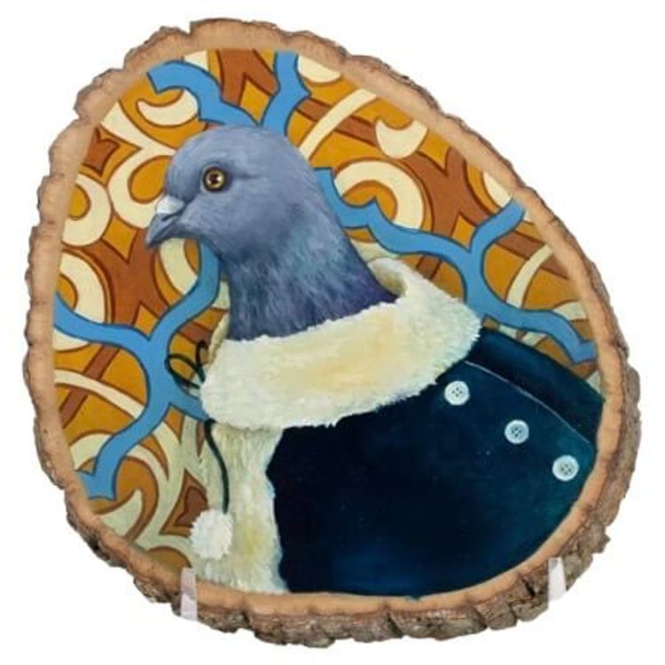 Winter Lady Pigeon by Diana Teeter