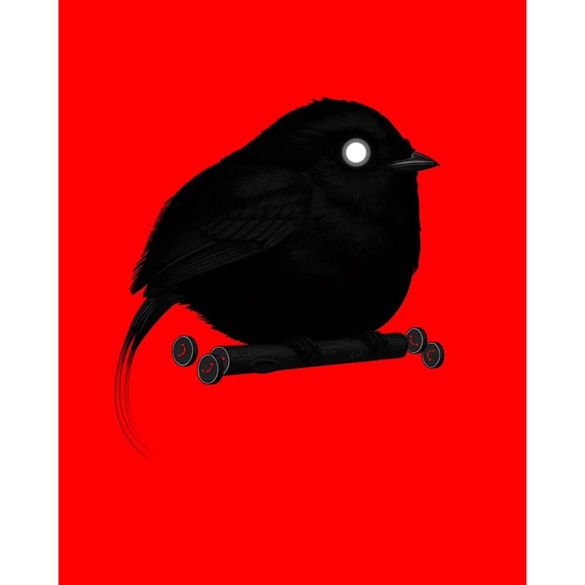 Wire-Tailed Manakin (Red)