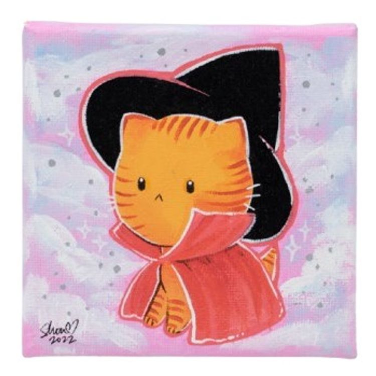 Witchy Kitty – Orange by M. Victoria Robado