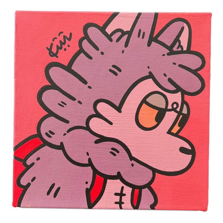 Wolf-Kun Pink by Kiriko Arai