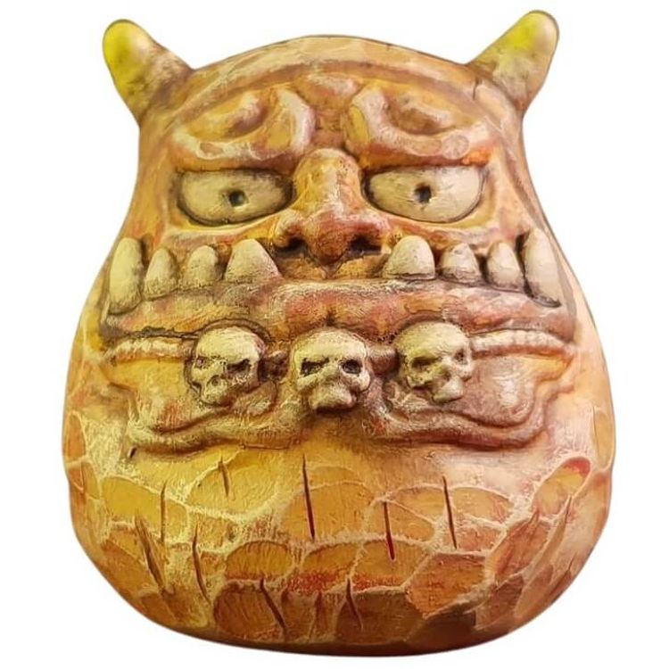 Wooden Daruma Demon Craft by Little Good Thing