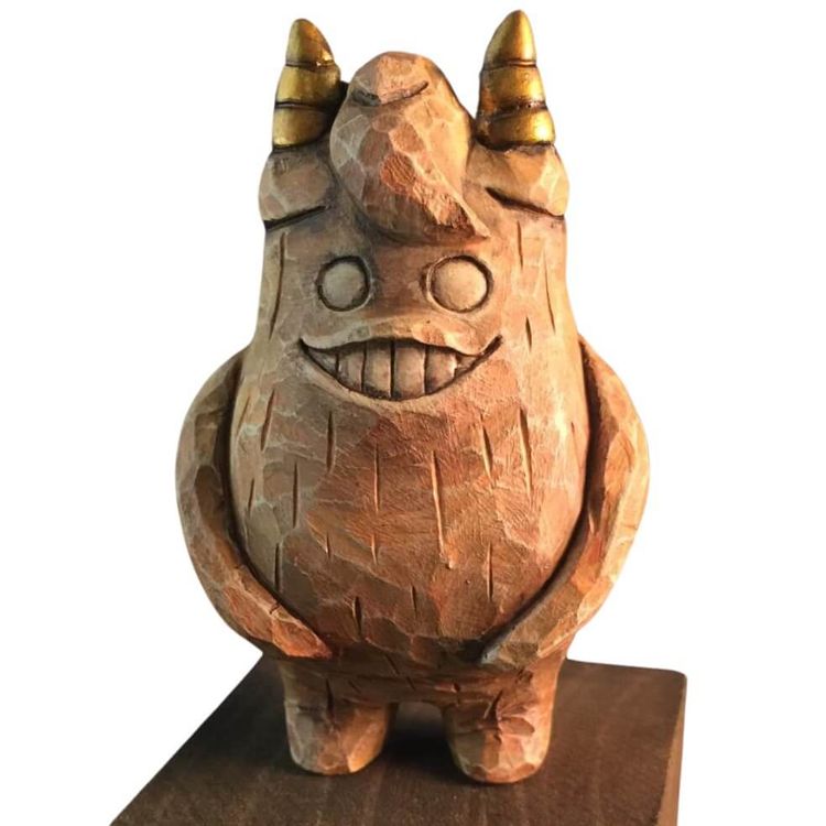 Wooden Harry with Gold Horn by Little Good Thing