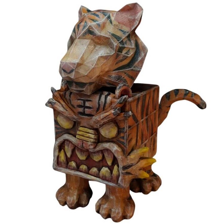 Wooden Tiger 01 by Little Good Thing