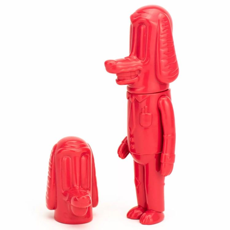 Work Dog Vinyl Toy Red by Vincent Scala