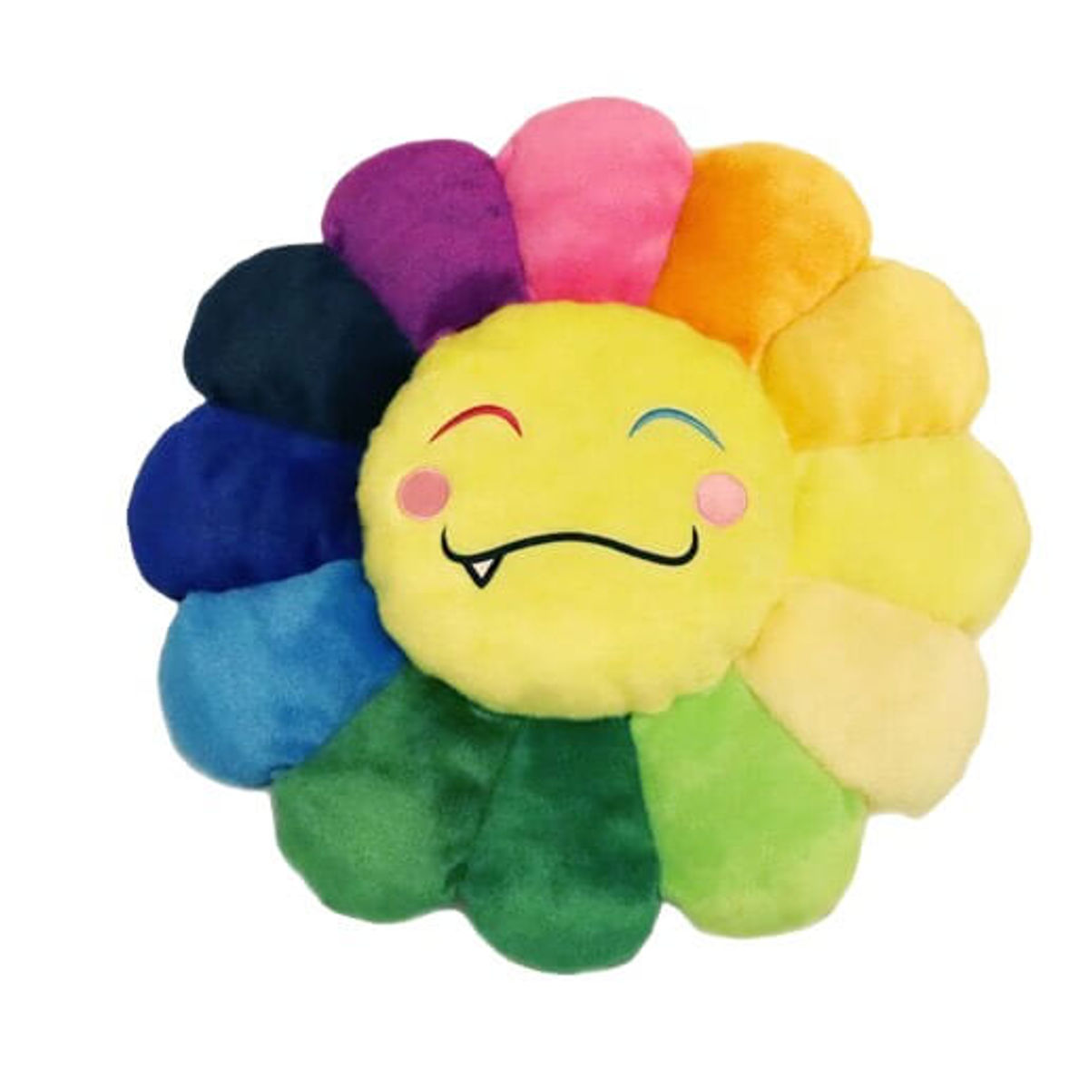 Takashi Murakami Flower Emoji Plush 5 60CM Rainbow/Yellow