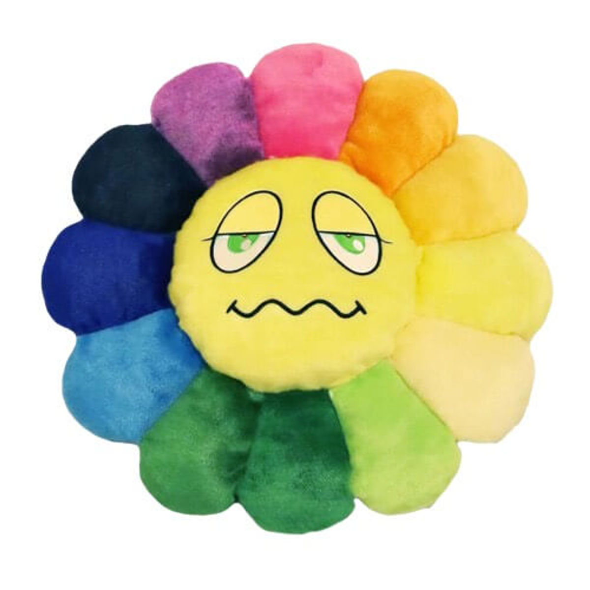 Takashi Murakami Flower Emoji Plush 2 60CM Rainbow/Yellow