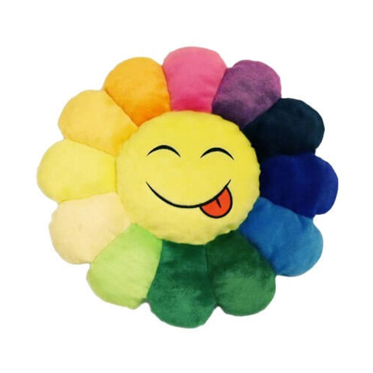 Takashi Murakami Flower Emoji Plush 1 60CM Rainbow/Yellow