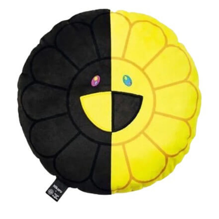 30cm Black Yellow Murakami Flower by Takashi Murakami