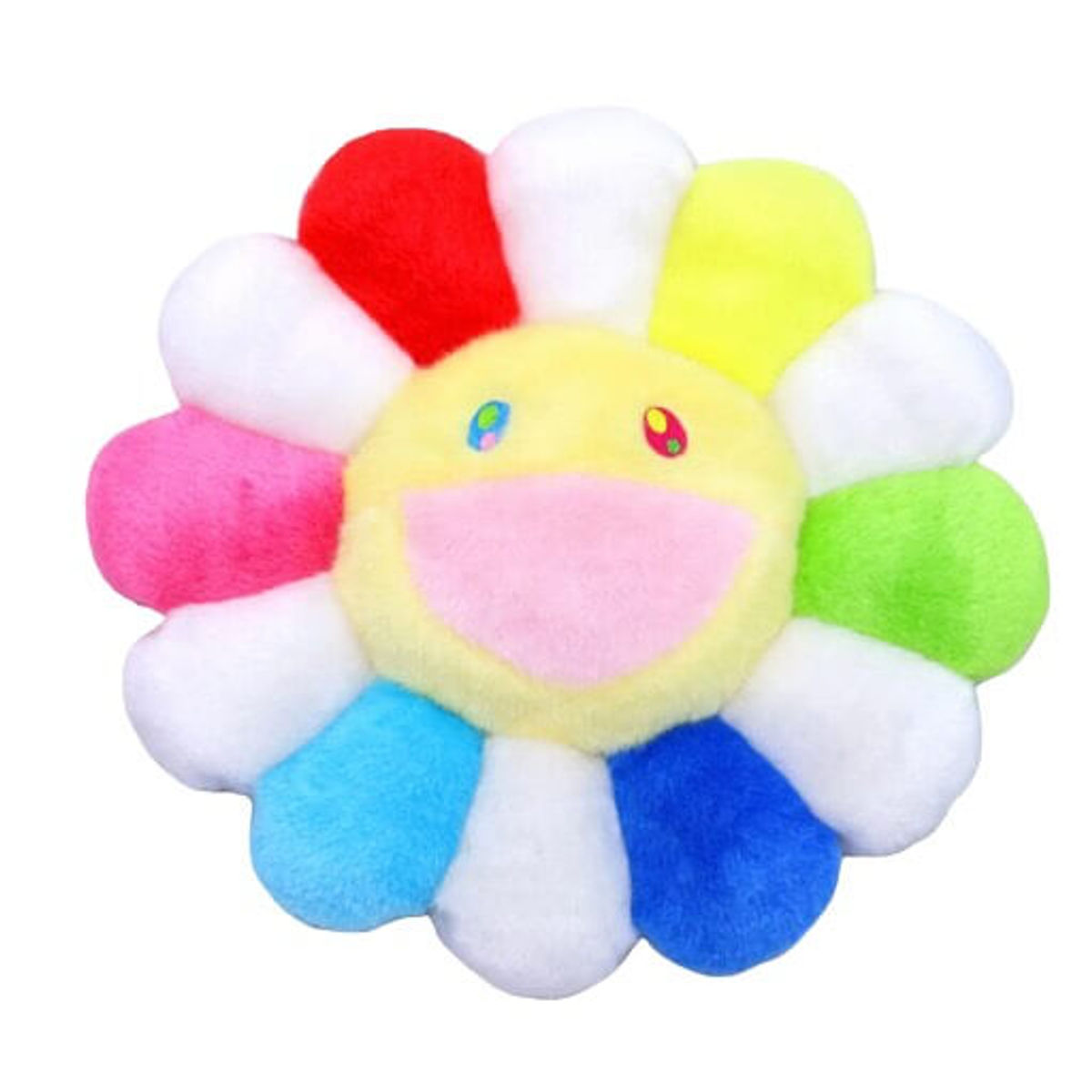 Rainbow/White/Yellow - Takashi Murakami Flower Plush 30cm