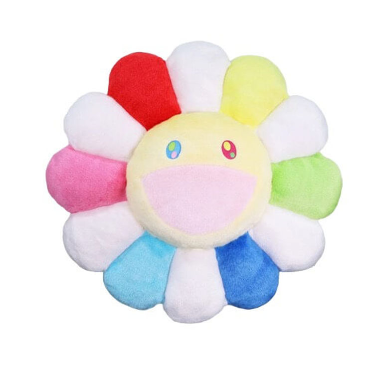 Rainbow/White/Yellow - Takashi Murakami Flower Plush 60cm by Takashi Murakami
