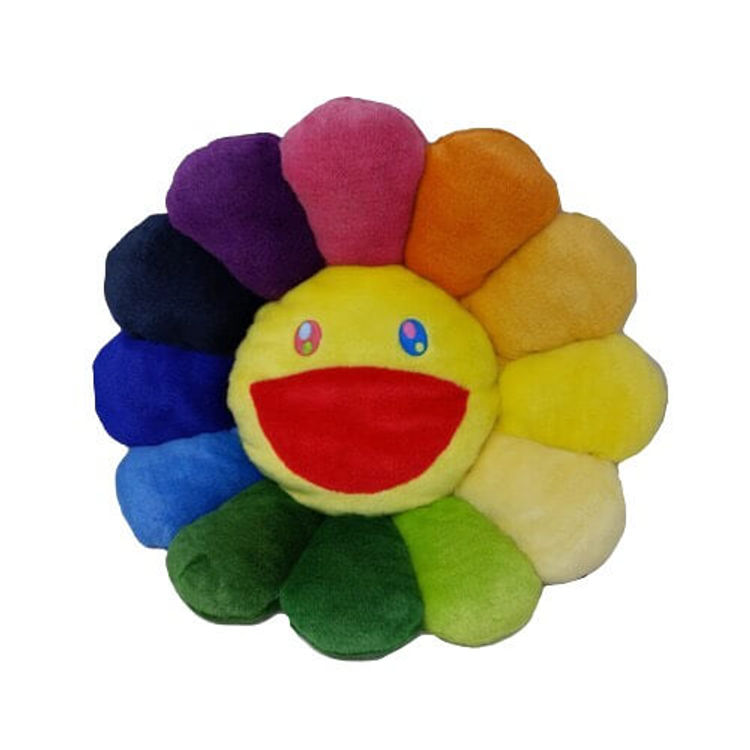 Rainbow/Yellow - Takashi Murakami Flower Plush MoMA Exclusive 60cm by Takashi Murakami