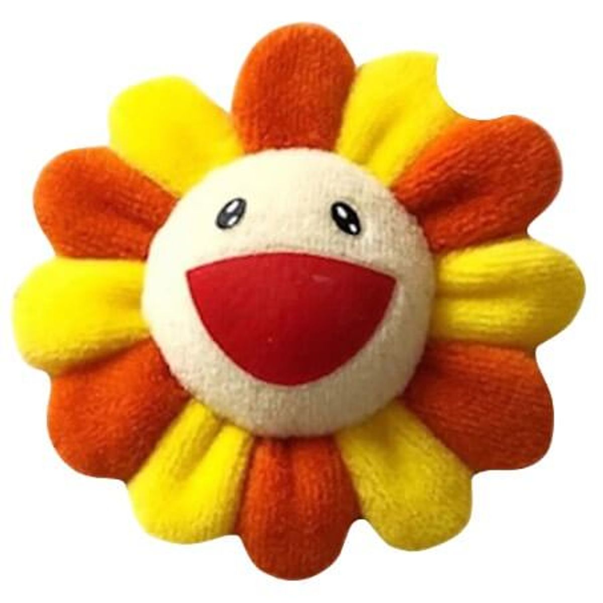 Orange/Yellow Flower Plush Pin