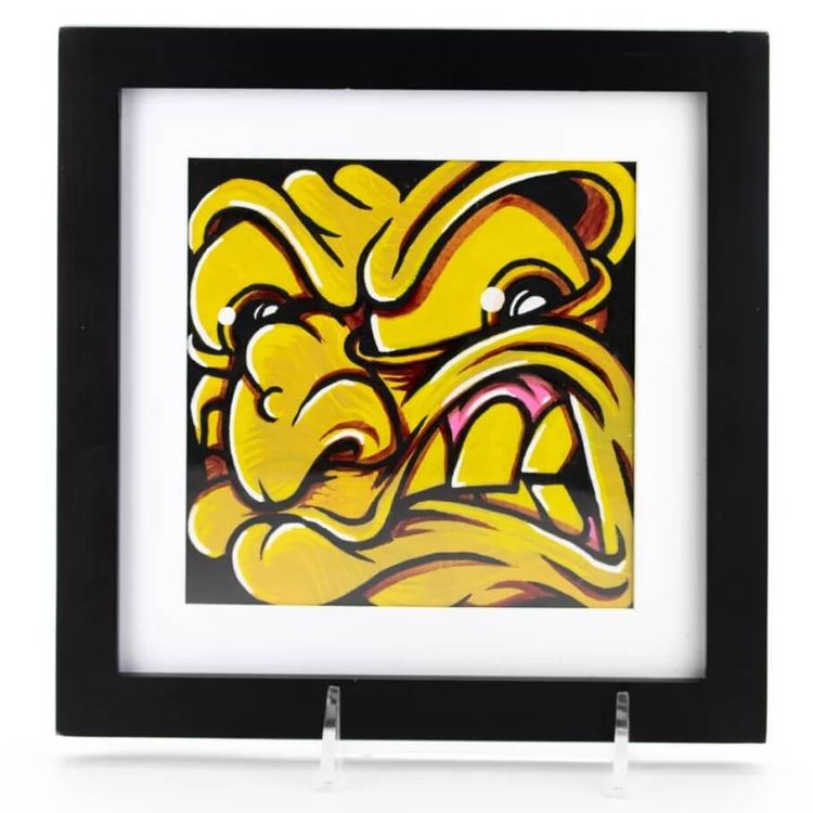 Yellow Fury Face by Skatchface