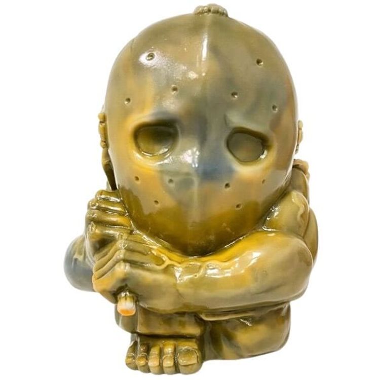 Yellow Marble Chibi Splatterhouse Rick by Retroband (Aaron Moreno)