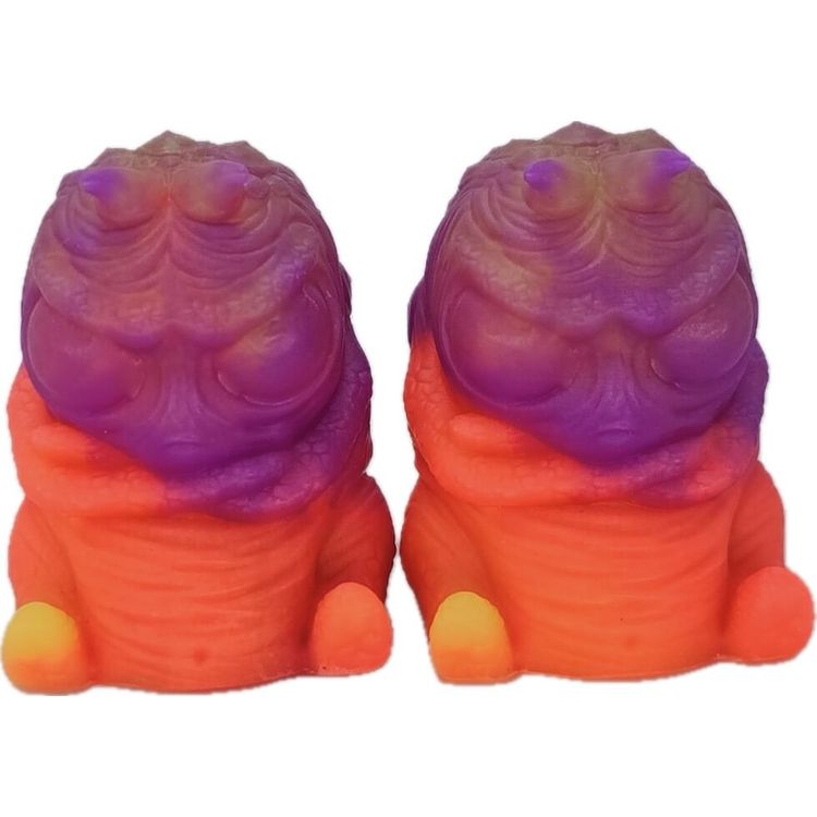 Purple/Coral/Yellow Mind Melt - Gus by Glow Man Dan
