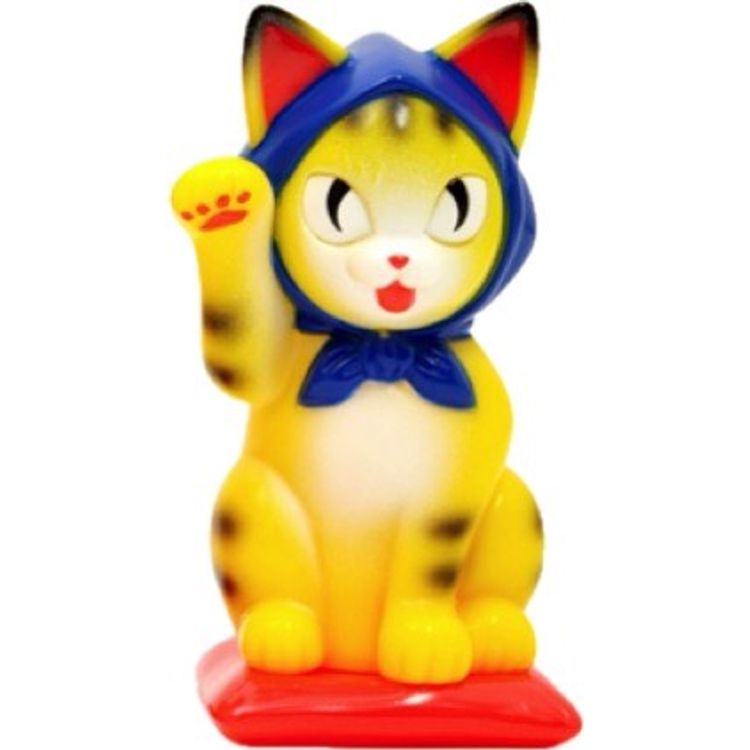 Yellow Striped with Blue Hood Matanosuke by Konatsu Koizumi