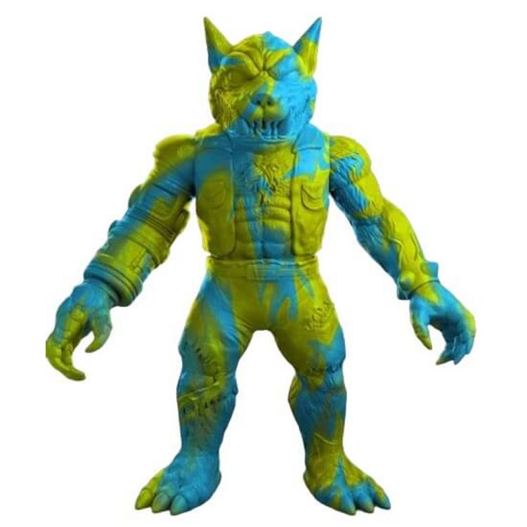 Yellow & Blue Marbled Big Bad Wolf by UhOh Toys