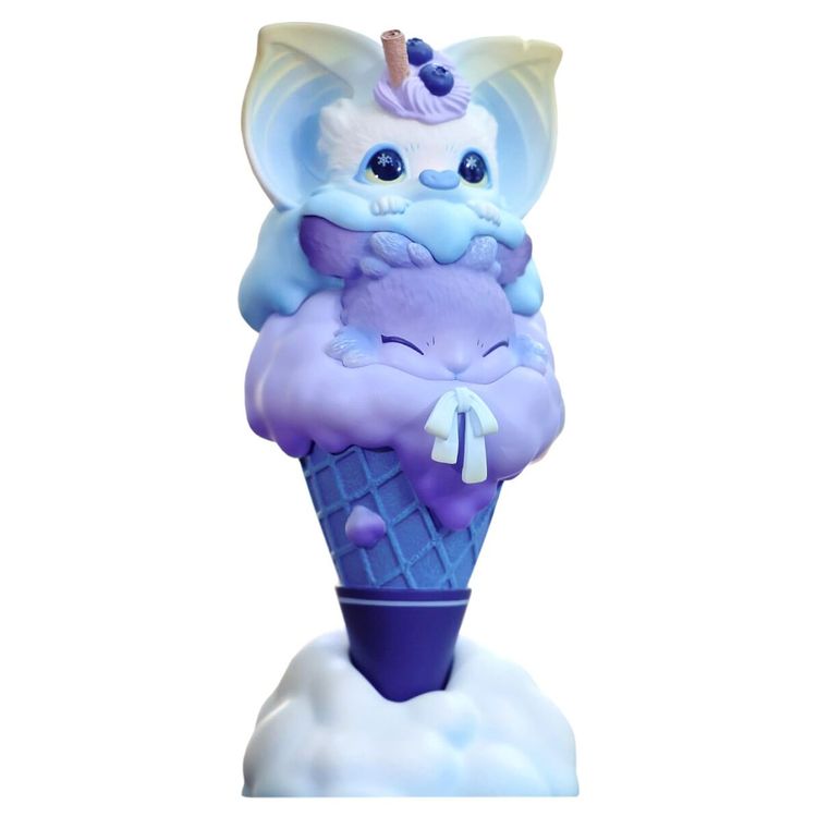 Yoki & Raby Sweet Cotton Cone Seasalt & Blueberry by Yoyo Yeung