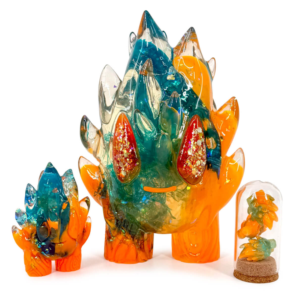 Younger Pyre Teal Gator Skull Set