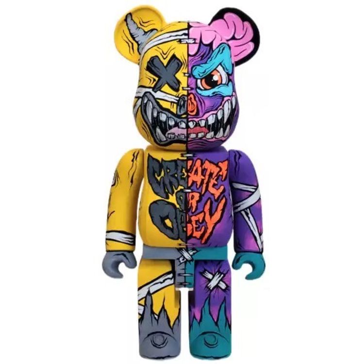 Zombie Bearbrick by Gabbie Custom Art
