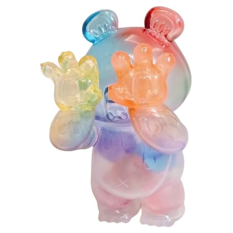 Zoo Bear Rainbow by Grape Brain