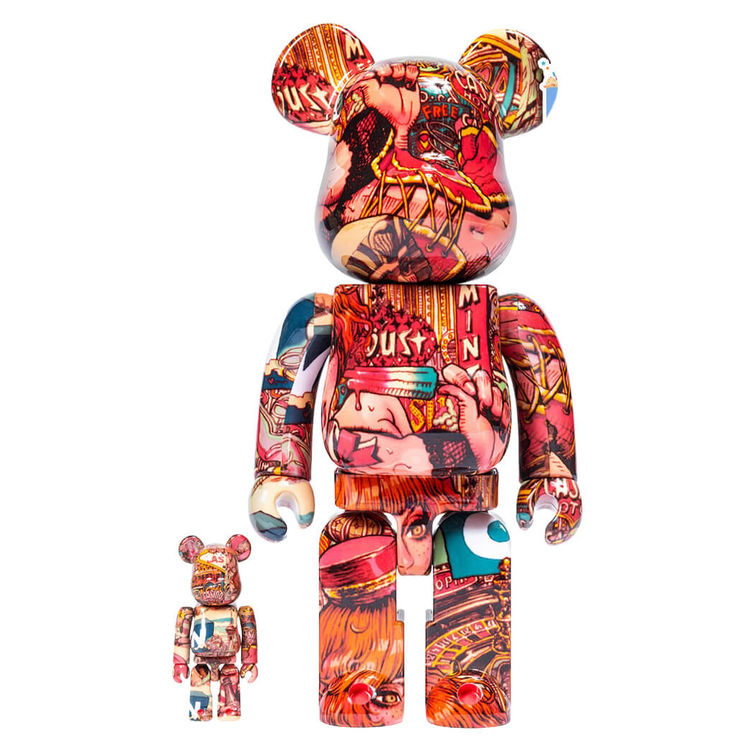 400% / 100% Bearbrick Rockin’ Jelly Bean by Rockin' Jelly Bean