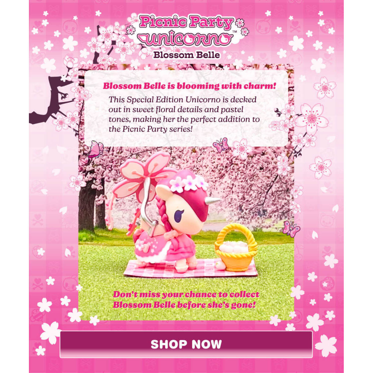  Blossom Belle Picnic Party Unicorno (Special Edition)