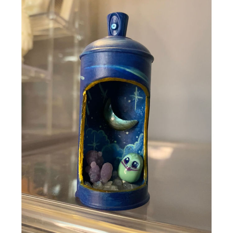  Cosmic JujuOwls Nest Spray Can by JujuOwls
