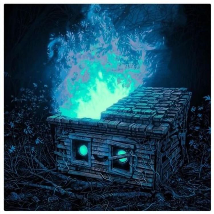  Danger Dumpster House Print by Daniel Danger