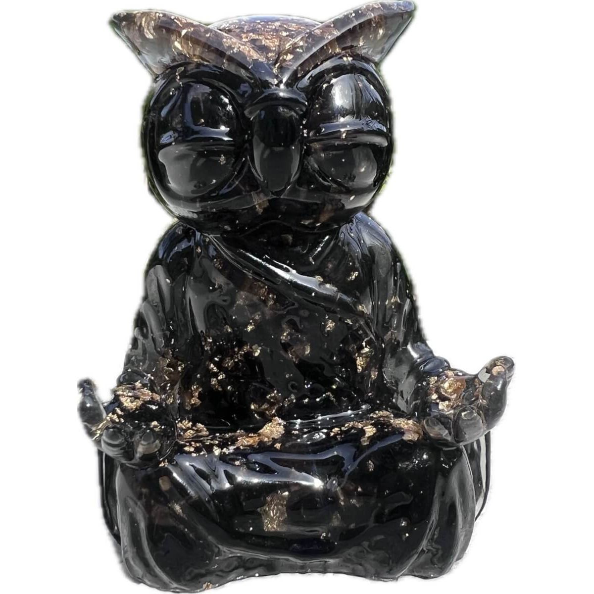 Meditating Wyze (Black w/ Gold Flakes)
