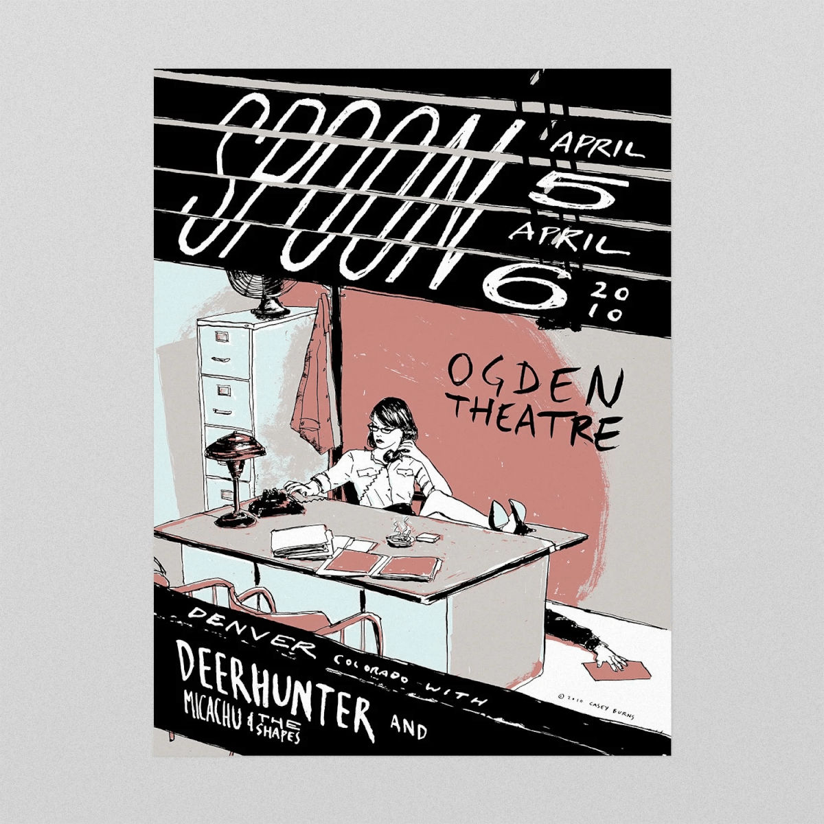 Spoon / Deerhunter / Micachu & The Shapes Poster, Denver, 2010