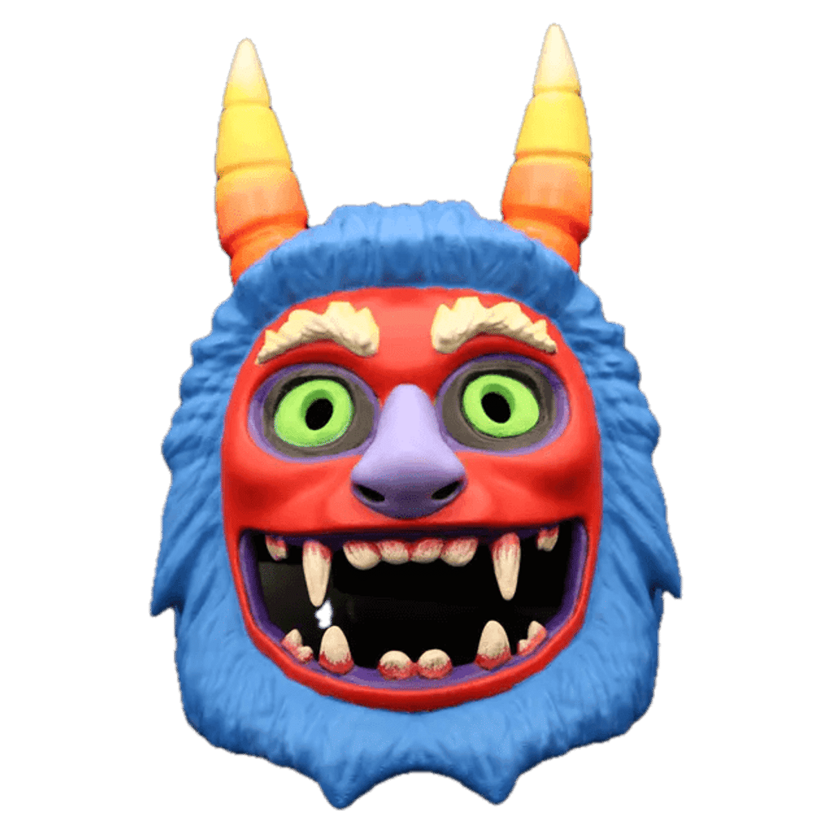 Horned Beastie Mask Blue / Red