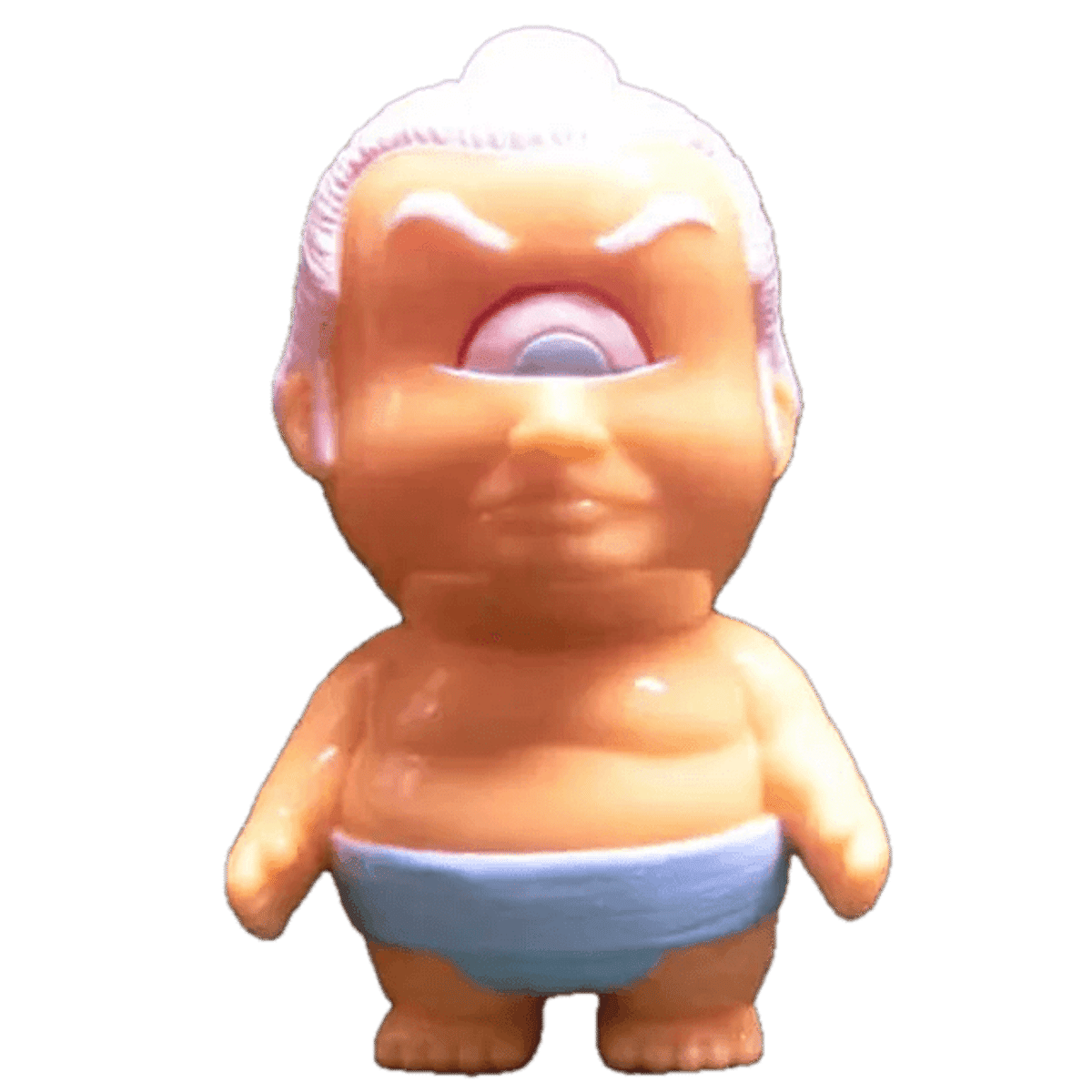 real head of Keno Fuji (skin color molding / white hair / Turn / light blue)