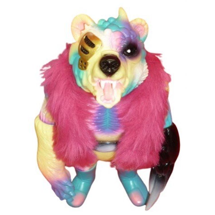 Bear Ottoman [ Kai Ju blue / yellow molding / seven limited ] by Goccodo (Shigeta Tanaka)