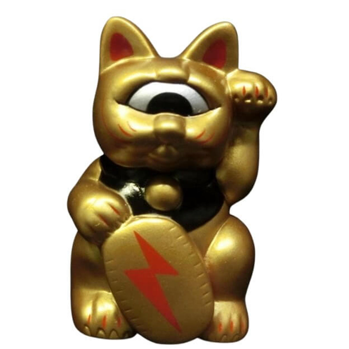 fortune cat baby (golden package / head origin / black / gold coin / thunder)