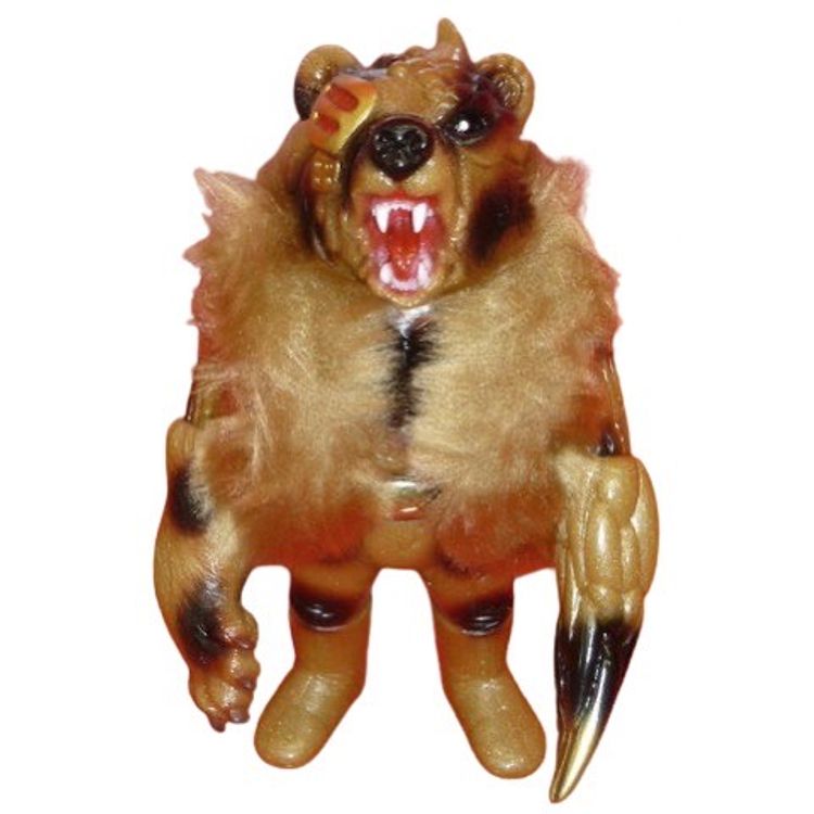 Bear Ottoman [ caramel gold molding / tortoiseshell paint ] by Goccodo (Shigeta Tanaka)