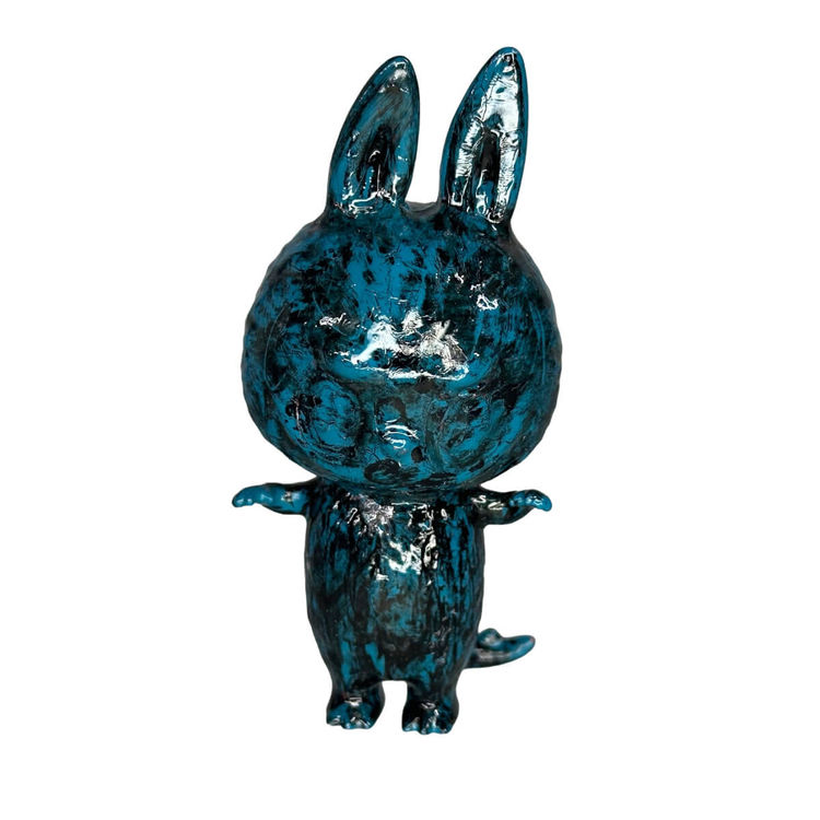 Labubu Blue/Black Swirl by Teeewizzle (Thad Wilkes)