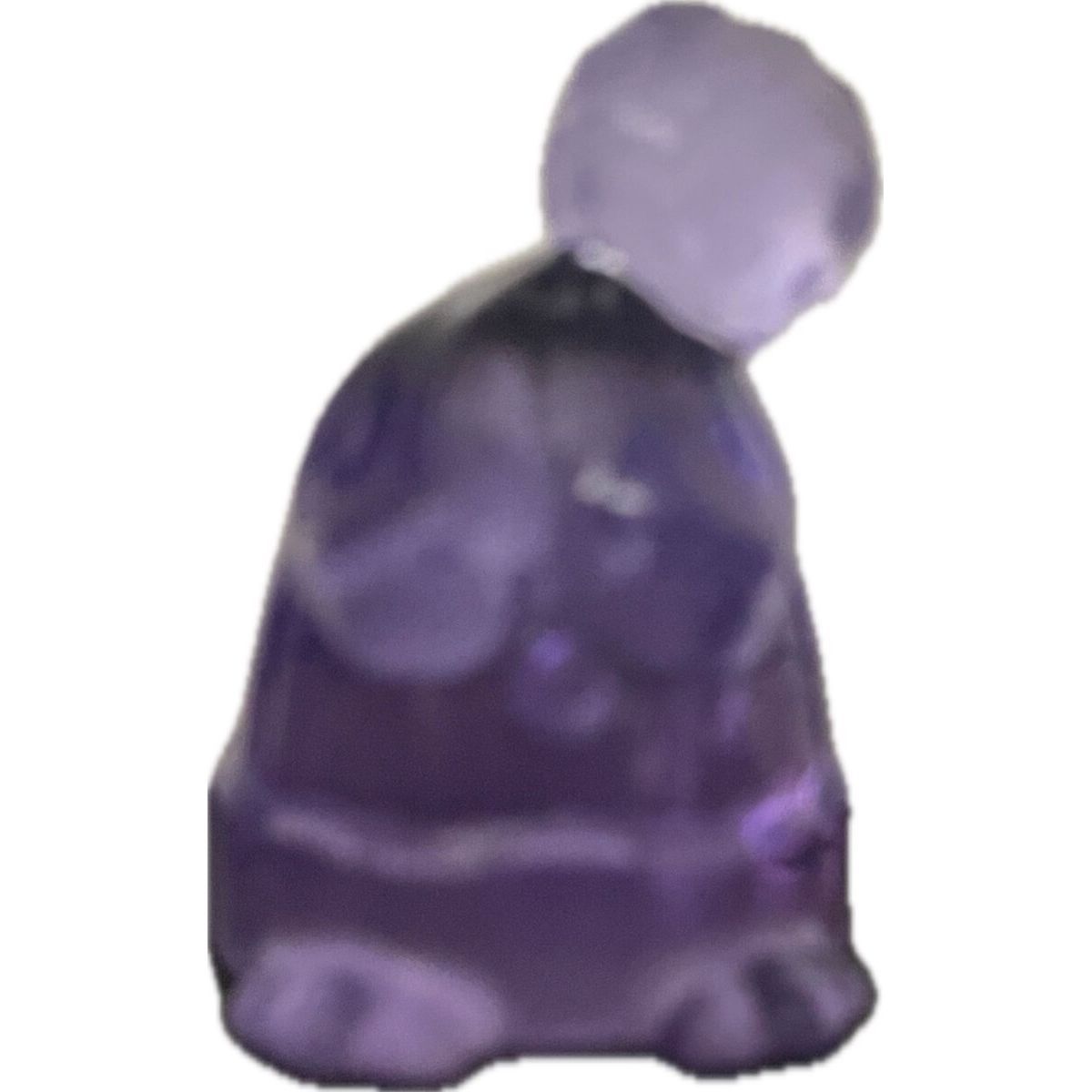 Purple/clear "intergalactic" itty bitty beanie bordz (sad)