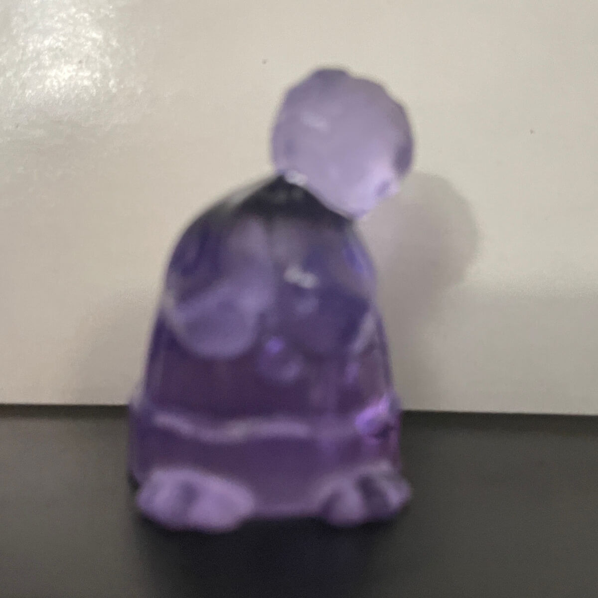 Purple/clear "intergalactic" itty bitty beanie bordz (sad)