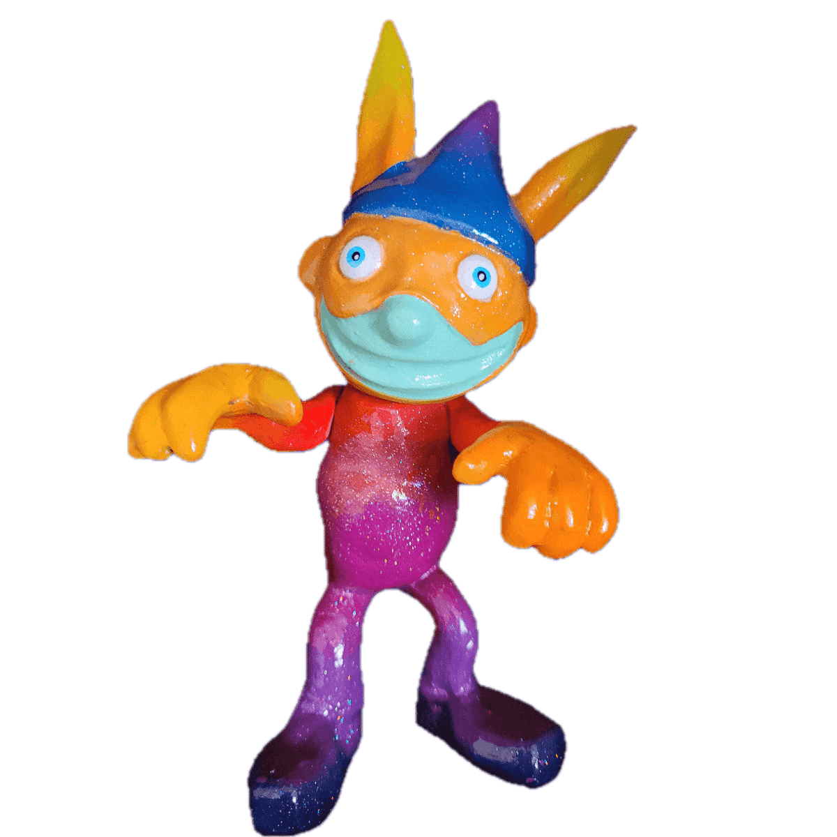 Bhunnymun (orange/glitter) 3 point articulation 