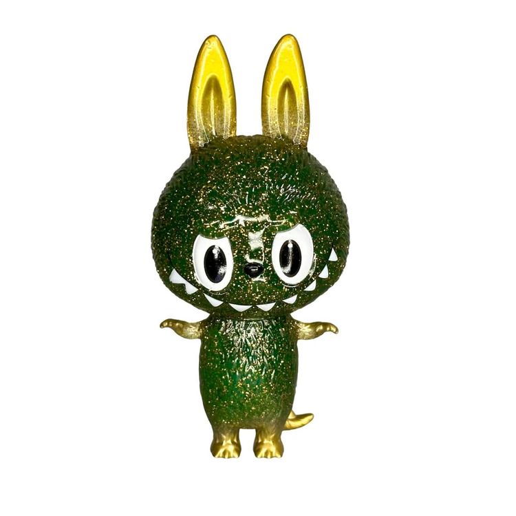 Labubu Clear glitter gold/green fill by Teeewizzle (Thad Wilkes)