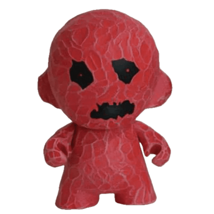 Micro Munny Rock Troll - Red by David Stevenson