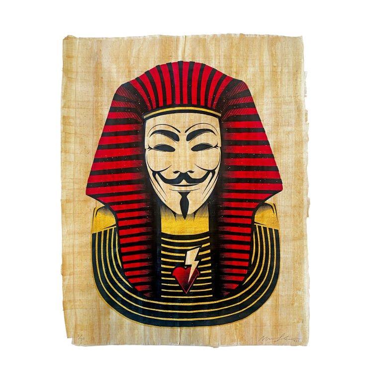 2Vth (Anonymous Pharaoh) - Papyrus Print by Marwan Shahin