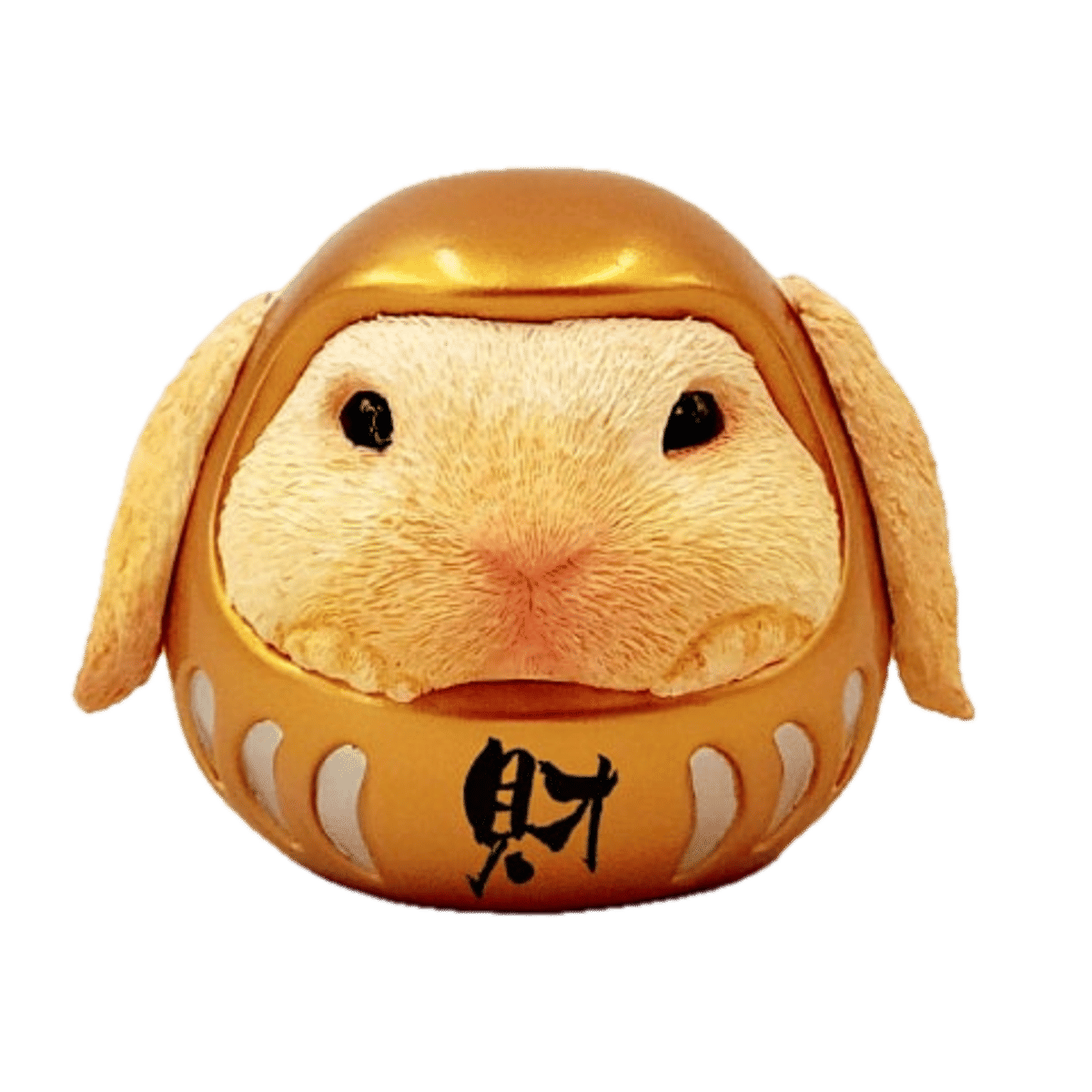 Rabbit Daruma (Gold/Yellow)