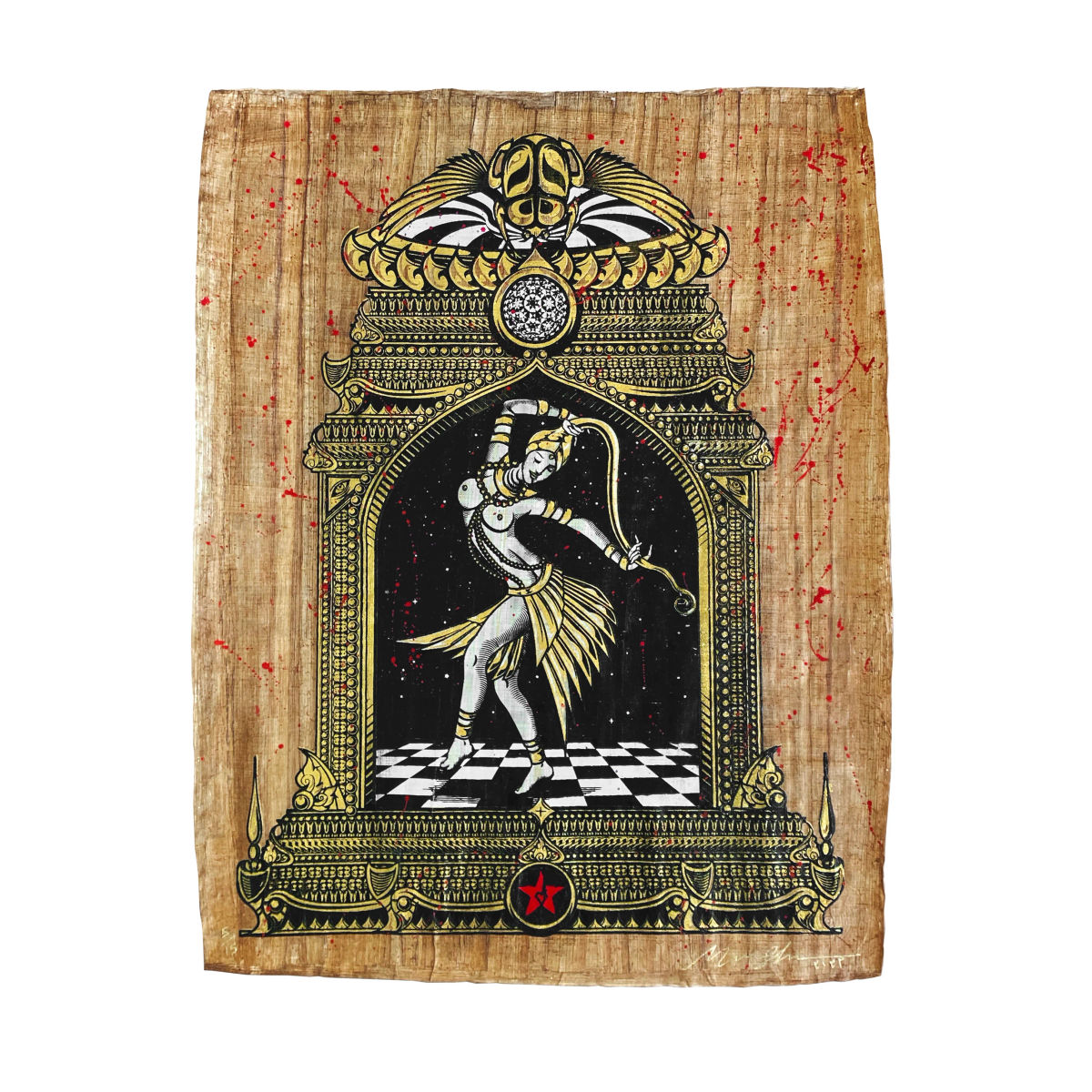 TEMPLE DANCER - Papyrus Print