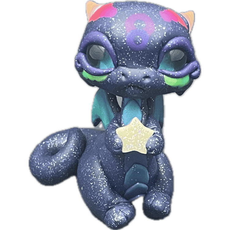 Bitty Bitey Ones Dragon w/star by The Pickled Pumpkin (formerly Persnickety Dirigible)