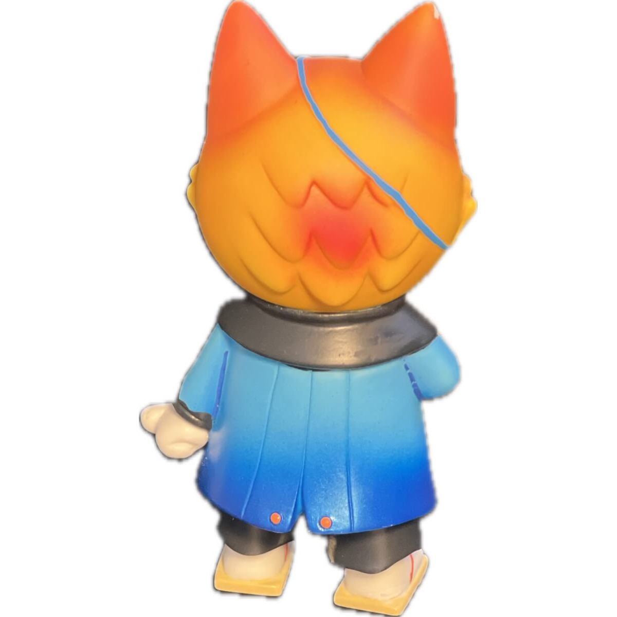 Black and light blue cloak/white